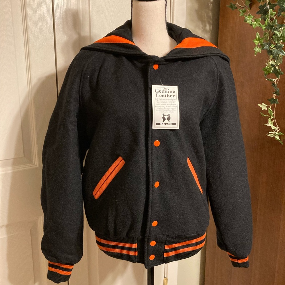 Ladies wool letterman, cheer, varsity jacket by Rock Creek Athletics size small